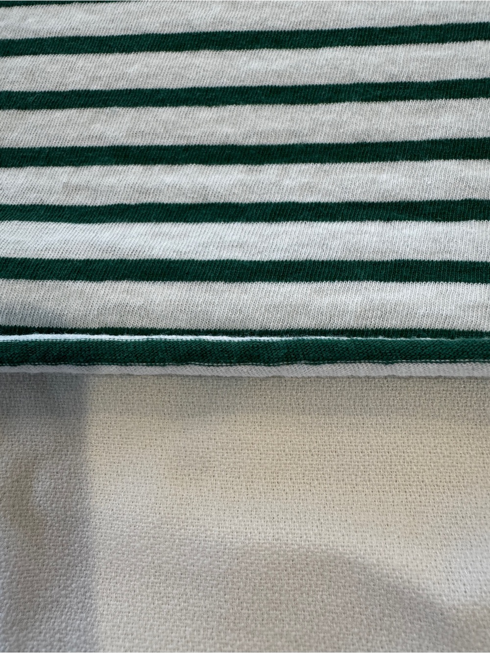Frank & Eileen PATTY Short-Sleeve Popover Henley green and white striped - Picture 6 of 8